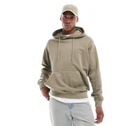 Jack & Jones - Felpa con cappuccio super oversize kaki slavato-Verde L