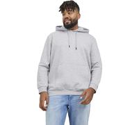 Jack & Jones Felpa con Cappuccio Uomo, Chiaro Grigio Melange, 6XL Plus