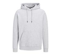 Jack & Jones Felpa con Cappuccio Uomo, Grigio Chiaro, XXL