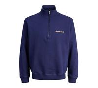 JACK & JONES Felpa 'JORNORREBRO' navy / arancione Uomo JACK & JONES M