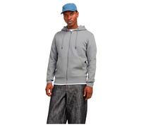 JACK & JONES Jjestar Basic Sweat Zip Hood Noos Felpa, Ultimate Grey, M Uomo
