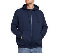 Felpa grande con cappuccio e zip Jack & Jones Jjebradley Bleu 4XL