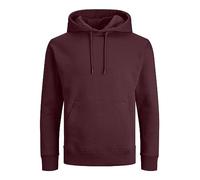 JACK & JONES, Felpa da uomo con cappuccio tinta unita, Port Royale, 3XL