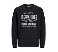 JACK & JONES Jjjeans Sweat O-Neck Maglia di Tuta, Nero, S Uomo