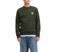 Jack&Jones felpa girocollo uomo verde scuro S