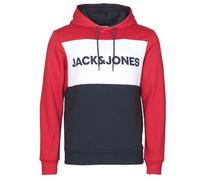 Jack & Jones Felpa JJELOGO BLOCKING in Rosso M