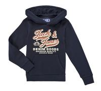 Jack & Jones Felpa JJELOGO SWEAT HOOD in Marine 16 anni