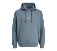 JACK & JONES Felpa 'JJESOHO' blu fumo / bianco Uomo JACK & JONES L blu fumo / bianco