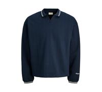 JACK & JONES Felpa 'JORNiagara' blu notte / bianco Uomo JACK & JONES M