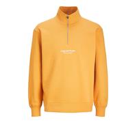 JACK & JONES Felpa 'JORVesterbro' curry / bianco Uomo JACK & JONES S curry / bianco