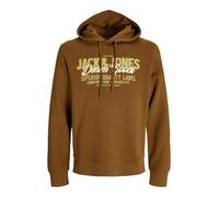 JACK & JONES Felpa terra d'ombra / kiwi / bianco Uomo JACK & JONES L terra d'ombra / kiwi / bianco