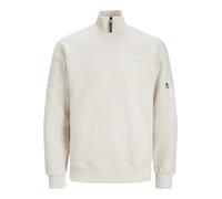 Jack & Jones Felpa Waffle con zip a metà Bianca da Uomo M Bianco