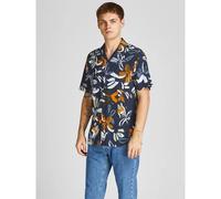 Jack & Jones Flowerpower Resort Short Sleeve Shirt Blu 2XL Uomo