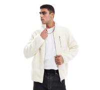 Jack & Jones - Giacca bianca in pile effetto teddy-Bianco XXL