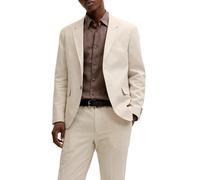 Jack&Jones giacca blazer uomo misto lino ecrù