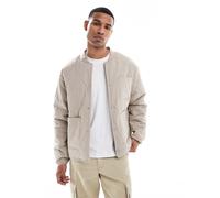 Jack & Jones - Giacca bomber beige trapuntata-Grigio M
