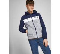 Jack & Jones - Giacca bomber blu navy con cappuccio M