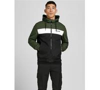 Jack & Jones - Giacca bomber verde scuro con cappuccio S