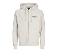 JACK & JONES Giacca di felpa 'Vesterbro' beige / nero, Taglia XL