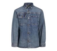 JACK & JONES Jjiscott Jjovershirt SBD 833 Noos Giacca di Jeans, Blu Denim, M Uomo