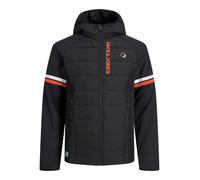 JACK & JONES Giacca di mezza stagione 'Logan' rosso acceso / nero / bianco Uomo JACK & JONES M rosso acceso / nero / bianco