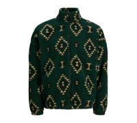 JACK & JONES Giacca di pile 'JOREDDIE' giallo / verde scuro Uomo JACK & JONES M giallo / verde scuro