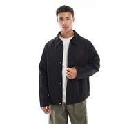 Jack & Jones - Giacca harrington nera con colletto in velluto a coste-Nero L