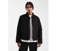 Jack & Jones - Giacca harrington nera con zip-Nero M
