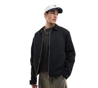 Jack & Jones - Giacca harrington nera in twill-Nero L