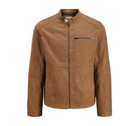 JACK & JONES Giacca in similpelle Male, cognac, L
