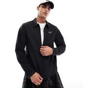 Jack & Jones - Giacca tecnica leggera nera con colletto-Nero S