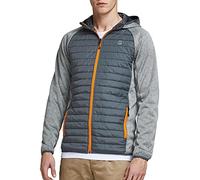 JACK & JONES Giacca trapuntata da uomo, multicolore, grigio melange/dettagli: Set-IN Sleeves, taglia XL, Grigio mélange. Dettagli: maniche set-in, XL