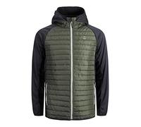 JACK & JONES Giacca trapuntata leggera, Forest Night/w. nero, S