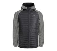 JACK & JONES Giacca trapuntata leggera, nero. grigio melange, S