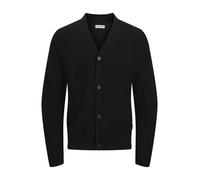 JACK & JONES Jjconnor Knit V-Neck Cardigan da Uomo, Nero, S