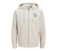 JACK & JONES Hoodie Jjone Color Summer Sweat Zip Felpa con Cappuccio, Raggio di Luna, XS Uomo