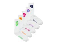 JACK & JONES JACAUGUST TENNIS SOCKS 5 PACK, bianco/confezione: bianco, bianco, bianco, Taglia unica