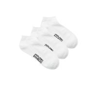 JACK & JONES Jacbasic Bamboo Short Sock 3 Pack Noos Calzini, Bianco, Taglia unica (confezione da 3) da uomo, bianco, Taglia unica