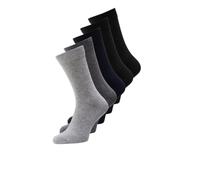 Jack & Jones JACJENS NOOS - Calzini da uomo, confezione da 5, Grigio, One Size Size