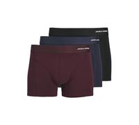 JACK & JONES JACBASIC Bamboo Trunks 3 Pack Noos Boxer a Pantaloncino, Port Royale. Dettagli: Nero - Navy Blazer, XL Uomo