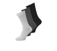 JACK & JONES Jacbasic-Calzini in bambù, Confezione da 3, Black/Detail:LGM + DGM, Taglia Unica Uomo