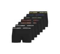 JACK & JONES Jacbasic - Confezione Da 7 Boxer Noos Jnr, Bermuda Bambini e ragazzi, Nero - Bianco - Giallo - Arancione - Rosso - Verde - Blu, 128