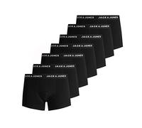 JACK & JONES JACBASIC Trunks 7 Pack Boxer a Pantaloncino Uomo, Nero, XL