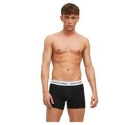 Jack & Jones JACBASIC White WB Trunks 3 Pack Boxer a Pantaloncino, Black/Pack:Black-Black, S Uomini