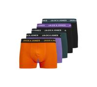 JACK & JONES Jacben Solid Trunks - Boxer da Uomo, Confezione da 5, Nero, XXL