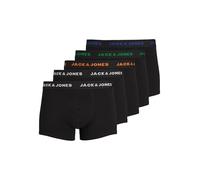 Jack&Jones JACBLACK Friday Trunks 5 Pack LTN, Boxer a Pantaloncino Uomini, Black/Detail:Black, XL