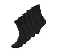 Jack & Jones JACBLACK SOCK 5 PACK NOOS JR, Calzini Bambino, Black/Pack:black - black - black - black, 38/43