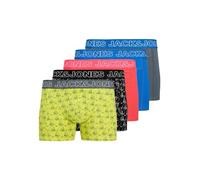 JACK & JONES Boxer 'JACCapri Skull' blu chiaro / giallo / grigio / rosso chiaro / nero Uomo JACK & JONES S blu chiaro / giallo / grigio / rosso chiaro / nero