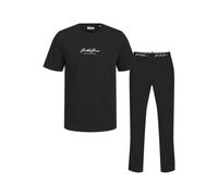 JACK & JONES Jacclyde SS Tee And Pants Giftbox, Nero, M Uomo