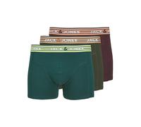 JACK&JONES JACDARVIN Solid Trunks 3 Pack SN, Boxer a Pantaloncino Uomo, Kombu Green/Pack:Deep Teal - Vineyard Wine,